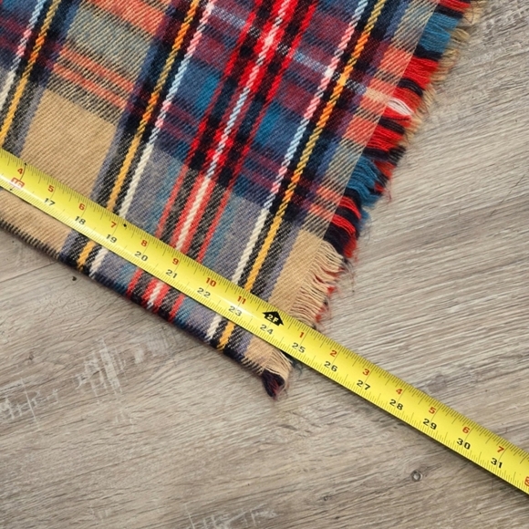 Merona Plaid Scarf Wrap Soft Knitted Long Multi-Color Unisex - Picture 8 of 8